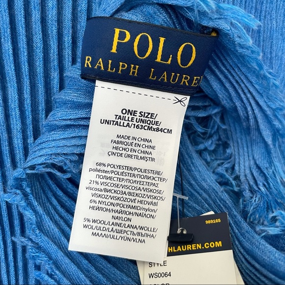 Blue Polo by Ralph Lauren Scarf - Picture 3 of 7